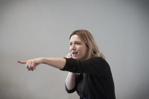 our sign language teacher Mathilde
